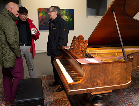 Der historische Blüthener-Flügel aus dem Jahr 1864, restauriert in der Klavierbauwerkstatt Die Stimmgabel