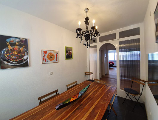 Dining and meeting room in Die Stimmgabel: exclusive student's residence in Mannheim